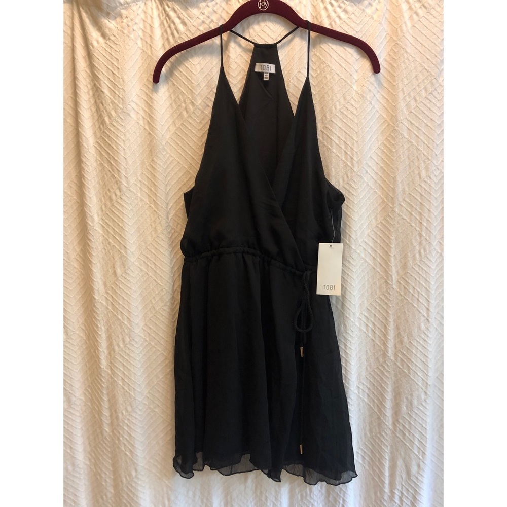 Tobi little black wrap dress
